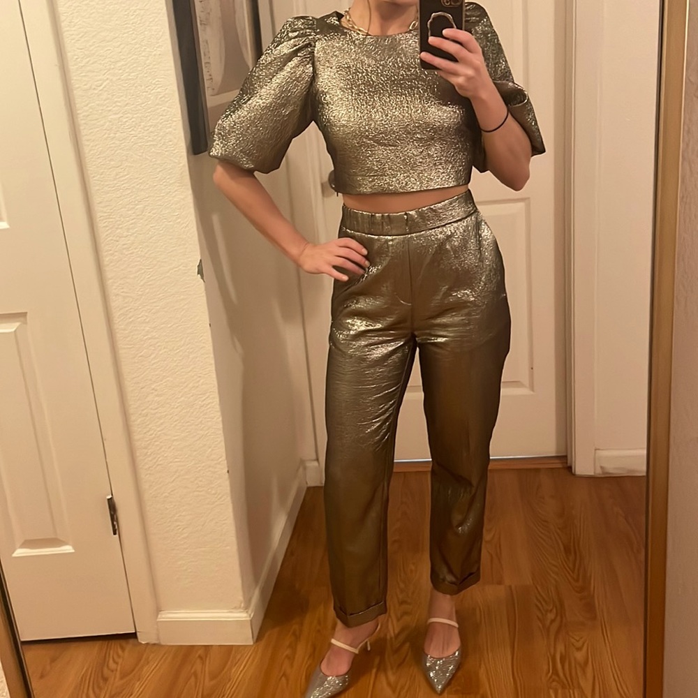 Vintage Two Piece Organza Set